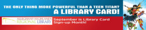 September Library Card Month