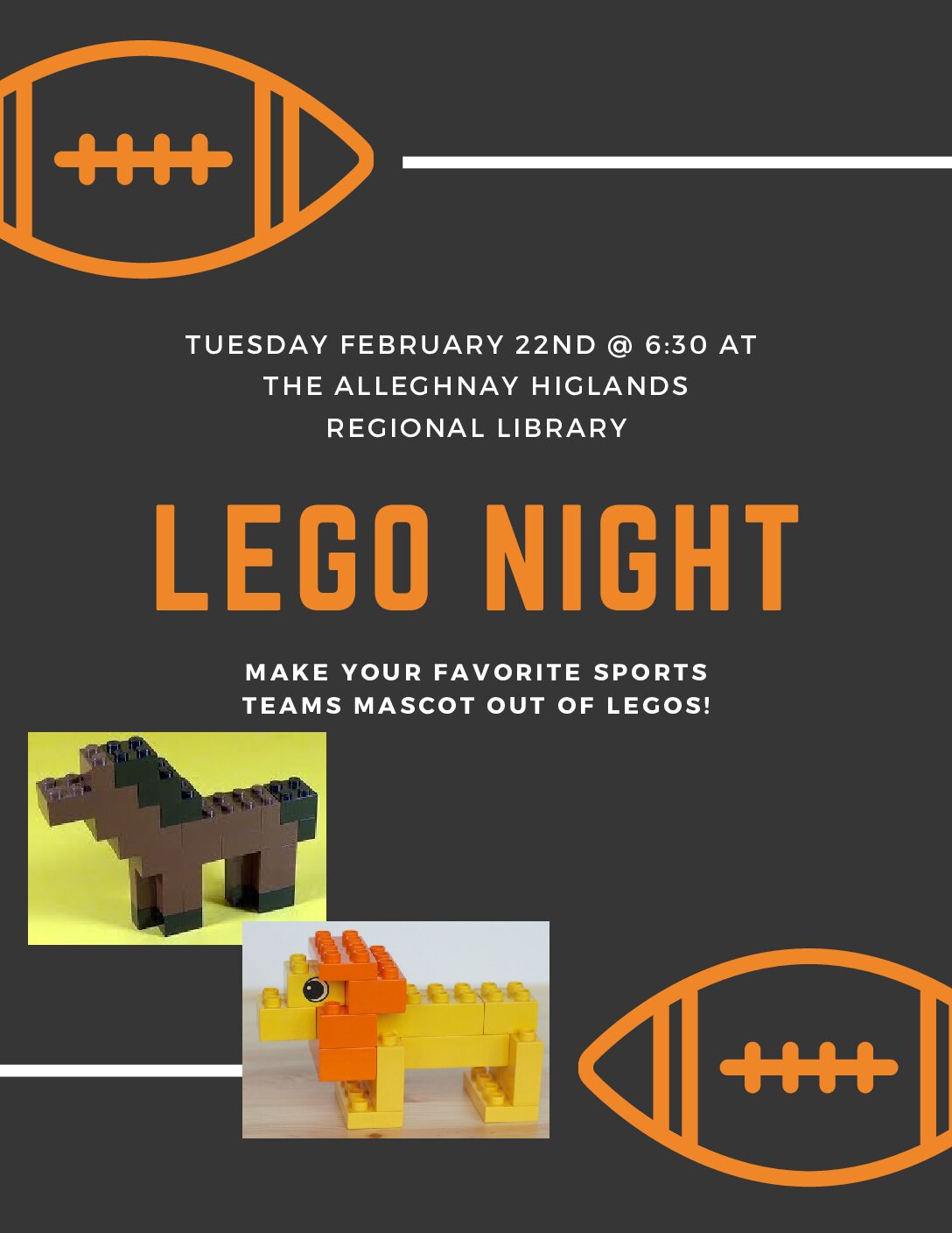 Lego Night--Feb. 22nd